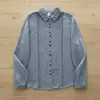 Colección Otoño 2026: Camisa cárdigan de manga larga para mujer, estilo japonés, con botones de colores y adornos de encaje, de doble capa de gasa