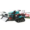 Rotocultivador de Orugas con Excavadora, Microcultivador Multifuncional para Riego y Drenaje, Máquina de Gestión de Jardín con Control Remoto para Invernadero Agrícola y Huerto