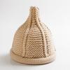 INS Chapéu de Lã Japonês e Coreano Masculino e Feminino com Ponta Chapéu de Tricô Quente para Pais e Filhos Ponto de Ida e Volta Chapéu de Bico para Crianças