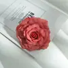 Cabeças de flores de rosa artificiais de 8cm, flores decorativas para celebrações, materiais para artesanato DIY, flores para combinar com roupas, flores artificiais