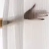 Mosquitero coreano transfronterizo Coupang con acabado semi-opaco para sala de estar y balcón, cortinas blancas con perforaciones y plisados, hecho a medida