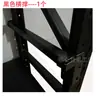 Prateleira guarda-roupa varão de pendurar suporte de armazenamento, comprimento 50cm, 0,6m, 0,4m, furo tipo borboleta, acessórios de suporte transversal central e lateral