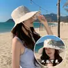 Sombrero de Protección Solar para Mujer, Sombrero de Sol de Verano, Sombrero de Sol Anti-UV, Sombrero de Sol de Doble Cara, Sombrero de Ala Ancha
