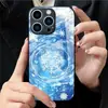 Aplicável à Capa de Vidro Temperado Apple 18PRO 17PROMAX Cobertura Protetora de Flocos de Neve Frescos iPhone16 Cristal de Gelo 17E