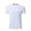 Camiseta deportiva de maratón con tecnología de tejido de secado rápido de seda de hielo, transpirable y fresca de verano, con logotipo.