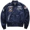 Nueva Chaqueta Piloto Ma1 para Hombre de Primavera y Otoño, Chaqueta de Béisbol Bordada Estilo Coreano, Abrigo de Trabajo Talla Grande, Marca de Moda