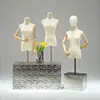 Maniquí de tienda de ropa, accesorios, maniquí femenino de medio cuerpo de escritorio, estilo coreano, soporte de exhibición, soporte de maniquí de ventana para ropa de mujer