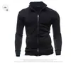 Nueva sudadera deportiva para hombre con cremallera y cuello alto, chaqueta sudadera con cremallera y cuello alto, cárdigan de color liso para hombre, ropa de manga larga para hombre