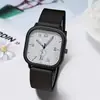 Reloj Cuadrado Grande para Mujer, Correa de Silicona, Esfera Digital, Reloj de Cuarzo para Hombres y Mujeres, Estilo Universitario, Correa de Temperamento Simple