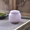 Mini Pote de Cerâmica para Chá, Pote Selado de Pó de Gesso, Pote para Armazenamento de Chá de Flores, Garrafa Pequena de Porcelana, Caixa de Chá Portátil