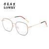 Armazón de Metal Retro Anti-Luz Azul para Gafas 2932 Se Puede Equipar con Armazón para Gafas de Miopía Espejo Plano Armazón Poligonal