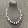 Colar de pérolas naturais de água doce grandes Sophie buhai feminino corrente de clavícula em prata de lei 925 formato barroco luxo leve