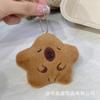 Chirrido ~ Caricatura Lindo Capibara Estrella Kabibala Peluche Colgante Bolso Llavero Colgante Muñeca