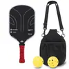 Raquete de Pickleball de Fibra de Carbono T700 Toray Textura de Tecido de Grafite Fosca 16mm de Espessura Competição Fibra de Carbono