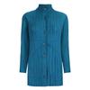 Blusa Plissada de Manga Longa Miyake Camisa Lisa Simples para Mulheres Estilo Coreano Solta 2026 Nova Roupa Feminina de Tencel de Botão Único