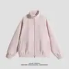Jaqueta de couro tie-dye estilo retrô americano para casais, homens e mulheres, jaqueta biker moderna de camurça para outono e inverno
