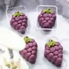 Molde para pastel de luna de uva y pasas de 50g 25g molde de pastelería de presión manual de frutas