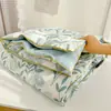 Juego de Cuatro Piezas de Colcha de Verano Grado Maternal e Infantil Clase A, Colcha de Gasa de Doble Capa Lavable para Aire Acondicionado de Verano, Colcha para Estudiantes y Niños al por Mayor
