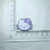 Cuadros de Purpurina Fina Dulces Accesorios de Acrílico Gato Kt Lazo Joyería DIY Pasador Decoración para Funda de Teléfono Zapatos con Agujero