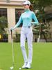 Roupa de Golfe Verão Seda Gelo Roupa de Proteção Solar Feminina Fina Respirável Outdoor Anti-UV Esportiva Manga Longa Roupa de Proteção Solar