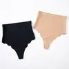 Pantalones moldeadores de tanga de cintura alta para mujer, control de abdomen, adecuados para deportes y fitness, sexys, talla grande, sin costuras, transfronterizos