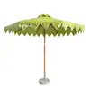 Guarda-sol de exterior, Guarda-sol para pátio, Guarda-sol de poste central para terraço, Guarda-sol grande, Guarda-sol de praia com acabamento em renda, Personalização de fábrica