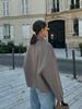 Chaqueta corta con botones, estilo europeo y americano, estilo francés, holgada, cómoda e informal, con solapa, para otoño e invierno de 2024