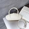 Bolsa de mão texturizada para primavera e verão, feminina, nova moda 2025, bolsa de boliche para viagem, bolsa transversal de ombro de alta qualidade