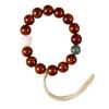 Cuentas de Dátil Ratón Dorado Púrpura Natural Raíz de Bodhi de Mano Garra de Gato Hilo de Algodón Tibetano Borla Ratón de la Suerte Cuentas Ligeras Hilo de Mano para Hombres