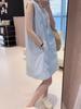 Vestido Estilo Sencillo y Elegante 26, Nuevo Modelo de Verano, Vestido Chaleco Recto sin Mangas, Adelgazante para Figuras Pequeñas