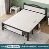 Cama individual plegable para uso doméstico, cama doble para viviendas de alquiler, cama de hierro para adultos para dormitorios de oficina, cama sencilla para siestas y descansos para comer