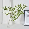 Decoração de Planta Verde Artificial Arranjo de Flores Artificiais Nandina Planta em Vaso para Interior Ornamento Sala de Estar Luxo Leve Planta Biônica Paisagismo