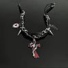 Primavera 2025 Dulce Cool Spice Girl Collar Femenino Masculino Estilo Diablo Punk Subcultura Cadena Cruz Clavícula Collar Cadena Lujo Ligero