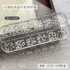 Accesorios de Diamantes para Uñas con Forma Especial de Fondo Plano de Cristal de 12 Rejillas Popular Transfronterizo Colorido Rosa Champaña Accesorios de Diamantes para Uñas DIY