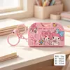 Llavero de Consola de Juego de Dados de Dibujos Animados Sanrio Colgante Divertido para Aliviar el Estrés Decoración de Mochila Escolar Juguete Pequeño Venta al por Mayor