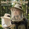 Sombrero Plegable Unisex Anti-Mosquitos Con Malla Oculta Repelente Protección Contra Insectos Abejas Casual Exterior Protector Solar Gorra de Pesca
