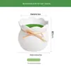 Vendas Diretas da Fábrica Simples Criativo Imitação Porcelana Vasos de Flores de Plástico Redondos Espessos Vasos de Flores Conjunto de Flocagem de Plástico Vasos de Flores Atacado
