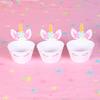 Set de Decoración de Suministros para Fiesta de Unicornios Platos de Papel Vasos de Papel Servilletas de Papel Mantel de Plástico Cuchillo Tenedor Cuchara Disponibilidad Inmediata