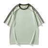 Camiseta de Manga Corta para Hombre 2025 Verano Nueva para Correr Cuello Redondo en V Top de Seda de Hielo Ropa de Fitness Bádminton Ropa Deportiva para Hombres