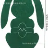 Bolsa Portacubiertos de Conejo de Pascua de 4 Piezas Bolsa Portacubiertos de Fieltro Cubierta para Cubiertos Adecuada para Cuchillo y Tenedor Resurrección