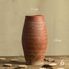 Cerámica Gres Cerámica Jarrones Adornos Macetas Sala de Estar Retro Americano Botellas Cerámica Antigua Creativa con Flores Secas