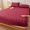 Sábana Bajera Impermeable de Color Sólido Transfronteriza Ajustada Pieza Única Engrosada Acolchada Barrera contra Orina Cubierta de Cama Hoja Protectora de Colchón de Fábrica