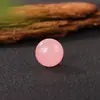 Bola de cristal de cuarzo rosa natural de 2 cm, ágata roja, accesorios para joyería DIY, adornos de feng shui transfronterizos