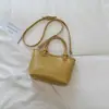 Elegante bolso de mano para mujer, nuevo bolso de boda de moda 2026, popular bolso tipo cubo para hombro y cruzado, bolso de novia