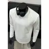 Sudadera de peso pesado, camiseta de manga larga deconstruida de corte holgado para hombre, adecuada para primavera y otoño, camiseta base de capa interior, estilo patchwork, hecha de algodón de alta calidad