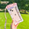 Bolsa impermeable para teléfono móvil con dibujos animados, pantalla táctil, para natación, buceo, bolsa protectora sellada, bolsa de aire transparente a prueba de polvo, funda para teléfono móvil al por mayor