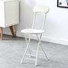 Silla plegable con respaldo, silla portátil para comedor, moderna, sencilla, creativa, redonda, para ordenador