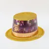 Directo de Fábrica Polvo Dorado Sombrero de Copa Estampado Feliz Año Nuevo Sombrero de Plástico de Moda Fiesta de Año Nuevo Logo Personalizado