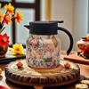 316 Tetera para Estofado de Temperatura Tetera Blanca Vieja para Romper el Té para el Hogar Tetera para Conservación del Calor Portátil Olla Calentadora Olla para Relleno Cafetera
