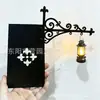 Estantería de Libros para Productos Nuevos Transfronterizos Luz de Linterna Iluminación de Estantería de Biblioteca Linterna Artesanías de Hierro